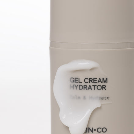 Gel Cream Hydrator with a dollop of cream on a white background