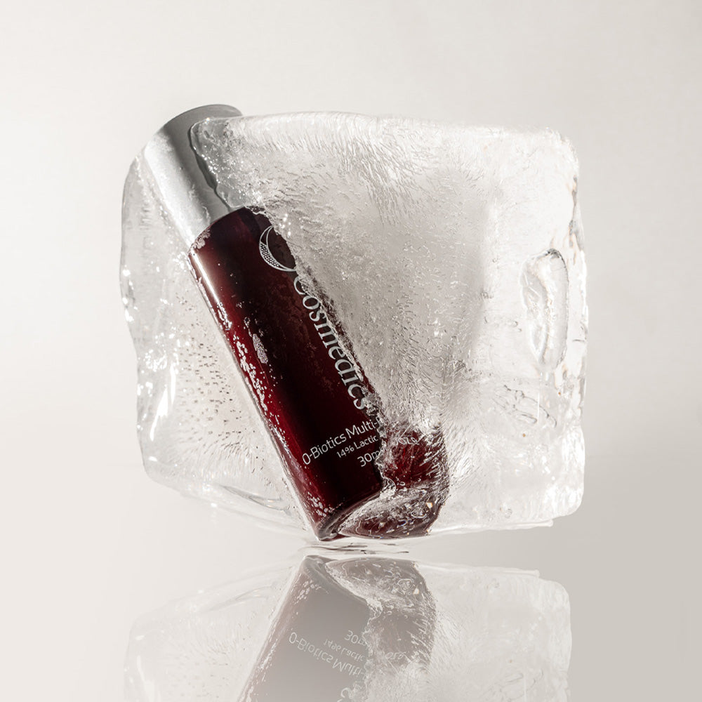 'O' Multi-Functional Peel inside a block of ice on a reflective surface