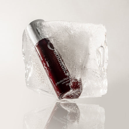 'O' Multi-Functional Peel inside a block of ice on a reflective surface