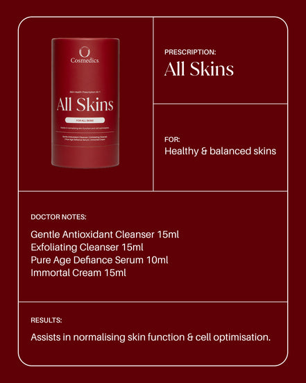 O Cosmedics Skin Health Prescription Kit 1 - All Skins