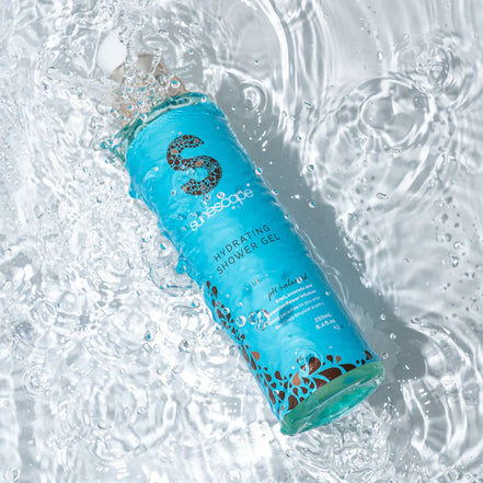 BSunscape Hydrating Shower Gel on a water surface